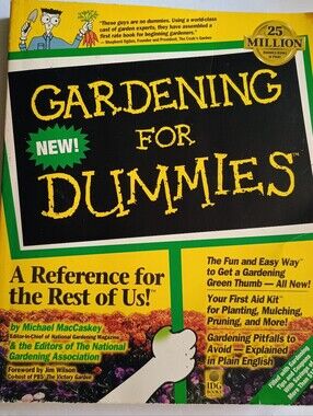 Gardening for Dummies Book (1996) by Michael MacCaskey, Paperback, Pre-owned